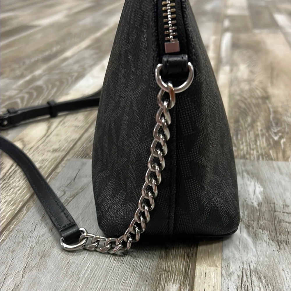 Michael Kors Black Crossbody Bag with Signature Monogram